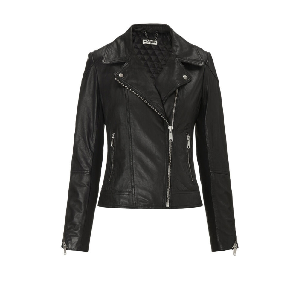 Whistles lita leather jacket. Size US 2. EUC.